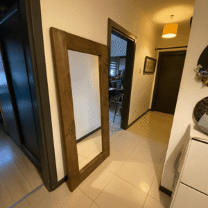 Büyük boy ahşap ayna - Görsel 1