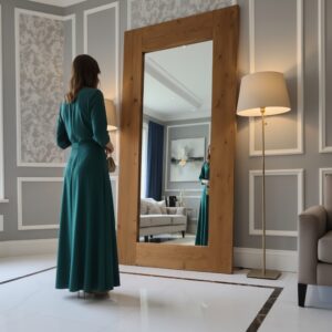 Country Tarzı Ahşap Çerçeveli Büyük Ayna - Görsel 6