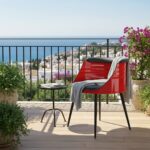 kırmızı Endüstriyel Tasarım Metal Varil Berjer & Balkon Koltuğu (2)