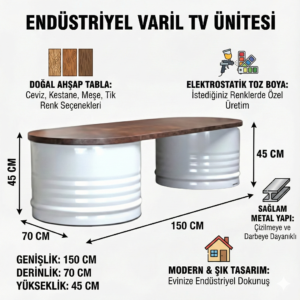 Endüstriyel Varil TV Ünitesi - Görsel 2