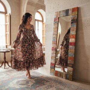 Rustik boy aynası - Görsel 1