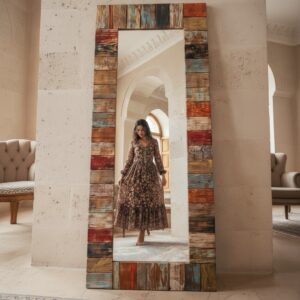 Rustik boy aynası - Görsel 6