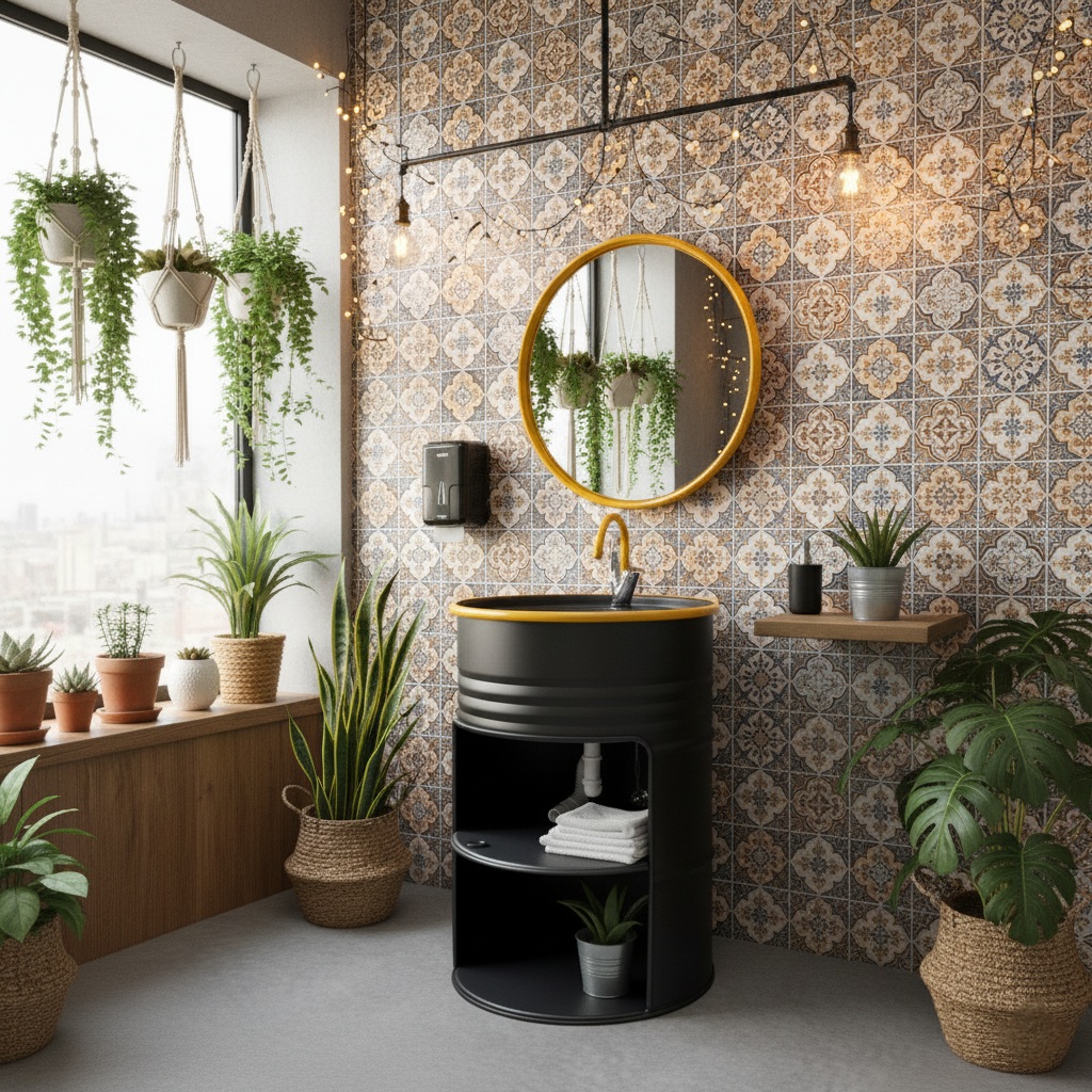 Varil Lavabo (Aynalı) (1)