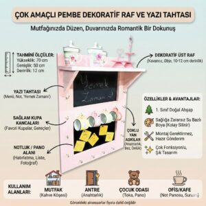 Dekoratif askılı kara tahta - Görsel 2