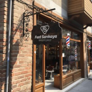 Ahşap berber tabelası - Görsel 3