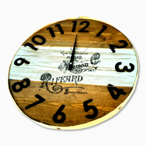 Ahşap Eskitme Saat - Görsel 7