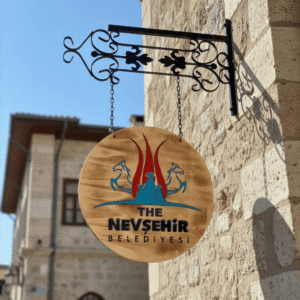 Çift Yönlü Ahşap Sarkıt Tabela - Görsel 7