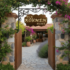 Demir askılı ahşap tabela - Görsel 1