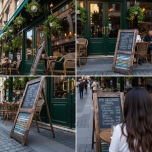 Doğal Ahşap Kapı Kara Tahta - Görsel 5