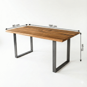 Doğal kenar ahşap masa - Görsel 3