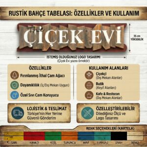 El Yapımı Ahşap Tabela - Görsel 2