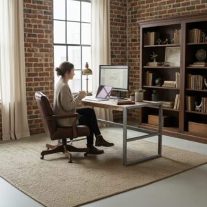 Kayın çalışma masası - Görsel 5