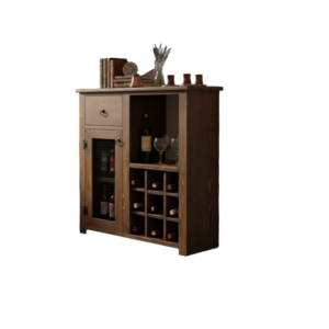 Rustik Ahşap Bar Dolabı - Görsel 4