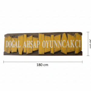 El Yapımı Rustik Ahşap Tabela- Mekanınıza Karakter Katan Duvar Sanatı - Görsel 2