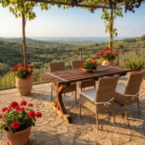 Masif Ahşap Yemek Masası Fiyatları - Salon ve Dış Mekan Kullanımı - Görsel 1