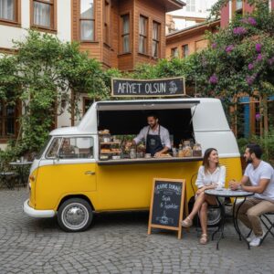Volkswagen T2 Konsept Fiber Mobil Büfe Aracı - Özel Tasarım Food Truck - Görsel 1