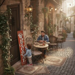 Welcome Ahşap Tabela – Dekoratif ve Rustik Karşılama Panosu - Görsel 7